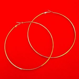 Goldtone Hoops